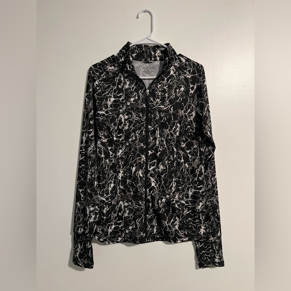 Athletic womens zip up jacket